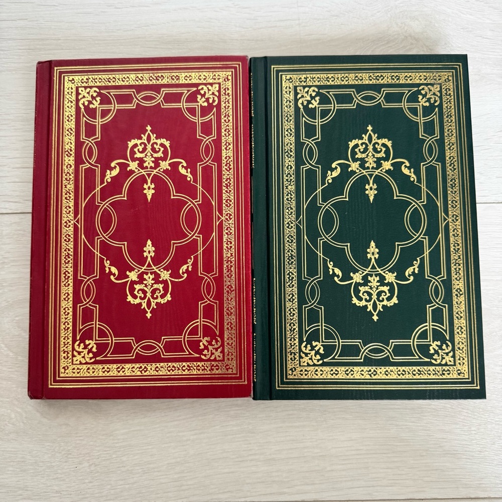 Old World Style Blank Page Journal or Sketch books x 2